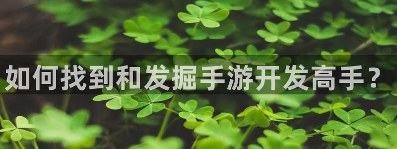 娱乐星空下载：如何找到和发掘手游开发高手？